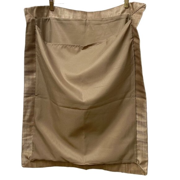 MARTHA STEWART Pillow Shams Set of 2 Standard Size Beige Paisley Pillowcases - Picture 3 of 11